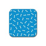 Dog Love Rubber Coaster (Square)  Front