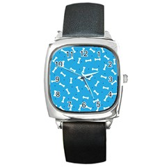 Dog Love Square Metal Watch by designsbymallika