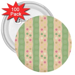 Circular Minimal Art 3  Buttons (100 Pack)  by designsbymallika