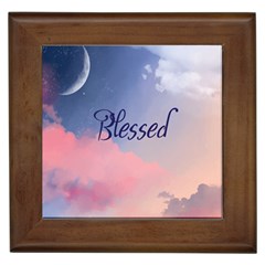 Blessed Framed Tile by designsbymallika