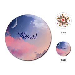 Blessed Playing Cards Single Design (round) by designsbymallika