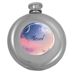 Blessed Round Hip Flask (5 Oz) by designsbymallika