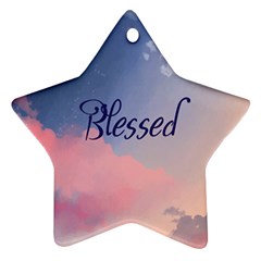 Blessed Star Ornament (two Sides) by designsbymallika