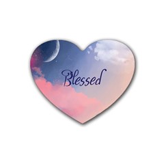 Blessed Heart Coaster (4 Pack)  by designsbymallika