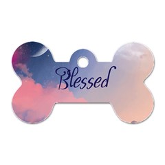 Blessed Dog Tag Bone (one Side) by designsbymallika