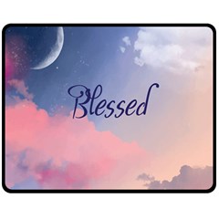 Blessed Double Sided Fleece Blanket (medium)  by designsbymallika