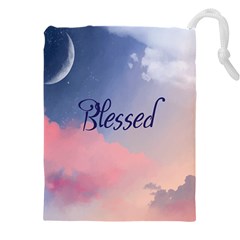 Blessed Drawstring Pouch (4xl) by designsbymallika