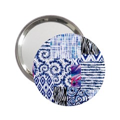 Blue Pastel Print 2 25  Handbag Mirrors by designsbymallika