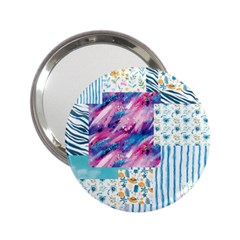 Blue Wavespastel 2 25  Handbag Mirrors by designsbymallika