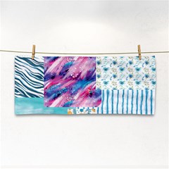 Blue Wavespastel Hand Towel by designsbymallika