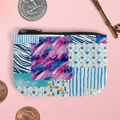 Blue Wavespastel Mini Coin Purse by designsbymallika