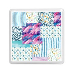 Blue Wavespastel Memory Card Reader (square) by designsbymallika