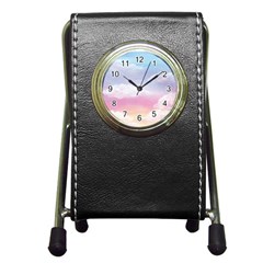 Evening Sky Love Pen Holder Desk Clock by designsbymallika