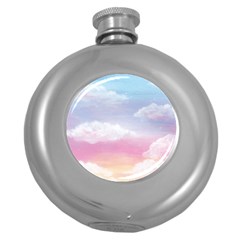 Evening Sky Love Round Hip Flask (5 Oz) by designsbymallika