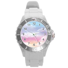 Evening Sky Love Round Plastic Sport Watch (l) by designsbymallika