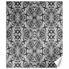 Black And White Ornate Pattern Canvas 20  x 24 