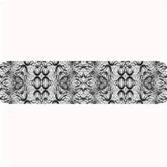 Black And White Ornate Pattern Large Bar Mats