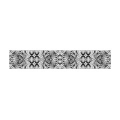 Black And White Ornate Pattern Flano Scarf (Mini)