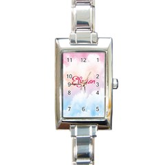 Elysian Rectangle Italian Charm Watch by designsbymallika