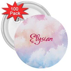 Elysian 3  Buttons (100 Pack)  by designsbymallika