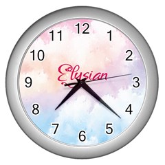 Elysian Wall Clock (silver) by designsbymallika