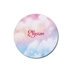 Elysian Rubber Round Coaster (4 Pack)  by designsbymallika