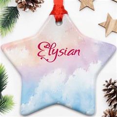 Elysian Star Ornament (two Sides) by designsbymallika