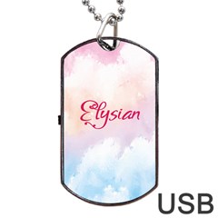 Elysian Dog Tag Usb Flash (two Sides) by designsbymallika