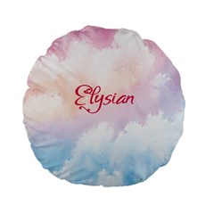 Elysian Standard 15  Premium Flano Round Cushions by designsbymallika