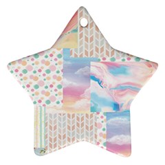 Pastel Love Ornament (star) by designsbymallika