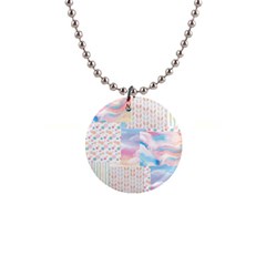 Pastel Love 1  Button Necklace by designsbymallika