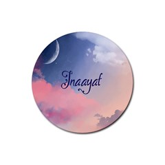 Inaayat Rubber Coaster (round)  by designsbymallika