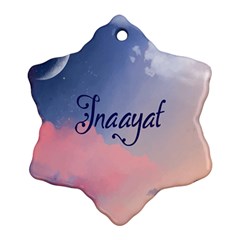 Inaayat Snowflake Ornament (two Sides) by designsbymallika