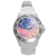 Inaayat Round Plastic Sport Watch (l) by designsbymallika