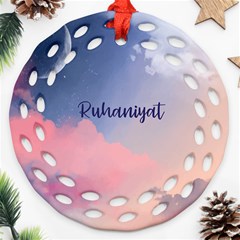 Ruhaniyat Round Filigree Ornament (two Sides) by designsbymallika