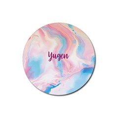 Yugen Rubber Round Coaster (4 Pack)  by designsbymallika