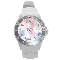 Yugen Round Plastic Sport Watch (l) by designsbymallika