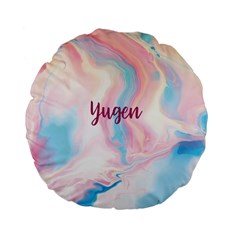 Yugen Standard 15  Premium Flano Round Cushions by designsbymallika