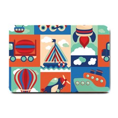 Travel With Love Small Doormat  by designsbymallika