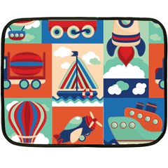 Travel With Love Fleece Blanket (mini) by designsbymallika