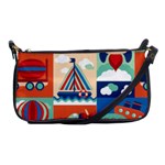 Travel With Love Shoulder Clutch Bag Front