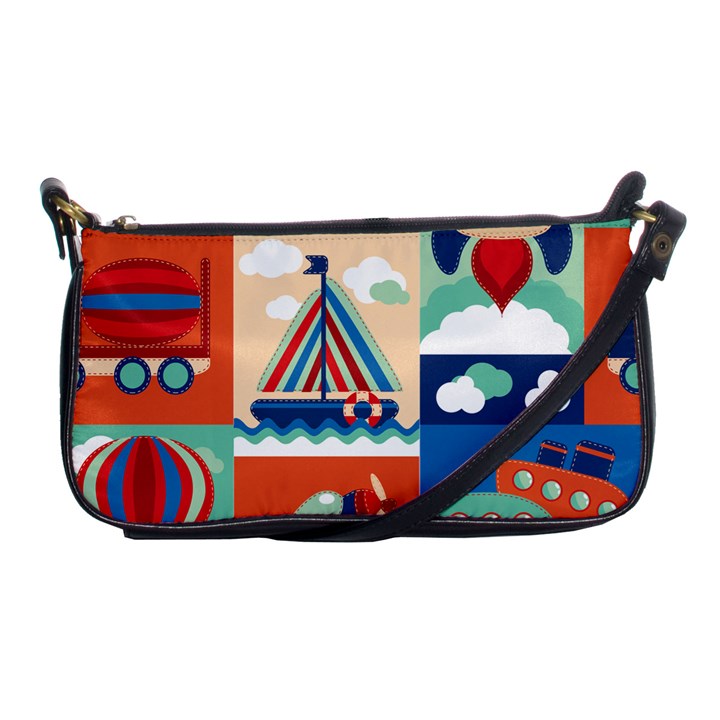 Travel With Love Shoulder Clutch Bag