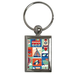 Travel With Love Key Chain (rectangle) by designsbymallika