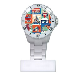 Travel With Love Plastic Nurses Watch by designsbymallika