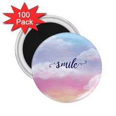 Smile 2 25  Magnets (100 Pack)  by designsbymallika