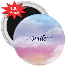 Smile 3  Magnets (100 Pack) by designsbymallika