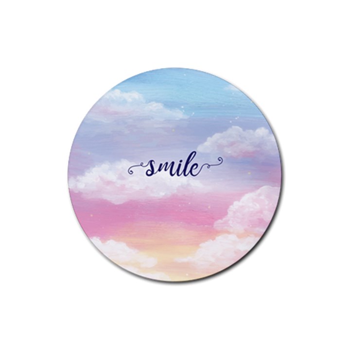 Smile Rubber Coaster (Round) 