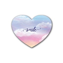 Smile Rubber Coaster (heart)  by designsbymallika