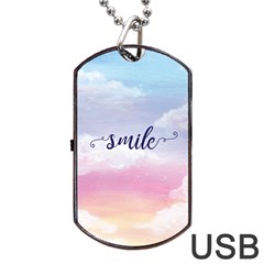 Smile Dog Tag Usb Flash (one Side) by designsbymallika