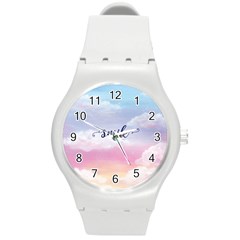 Smile Round Plastic Sport Watch (m)